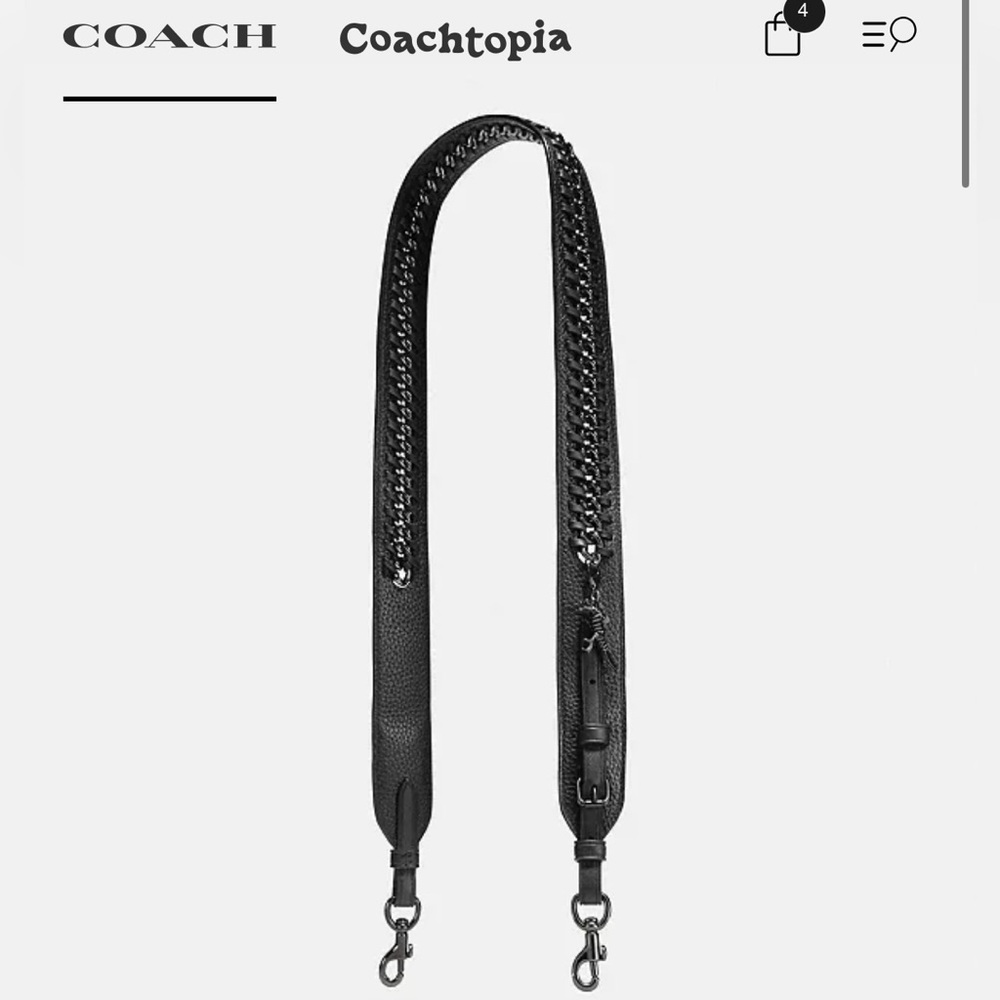 Coach leather Rexy strap.